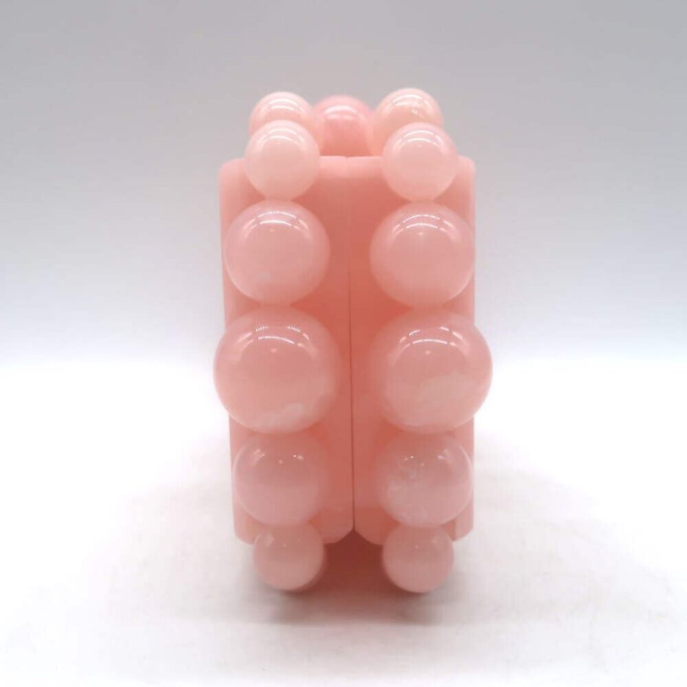 Cult Gaia Eos Box Clutch Pearlescent Pink Acrylic NEW - Picture 6 of 12